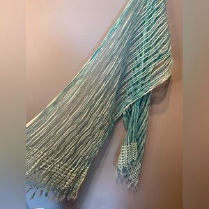 Semi Sheer Aqua Scarf, 5$ or 3 for 10$!